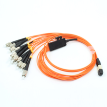 MPO-FC Multimode 12 Cores Fiber Optic Patchcord